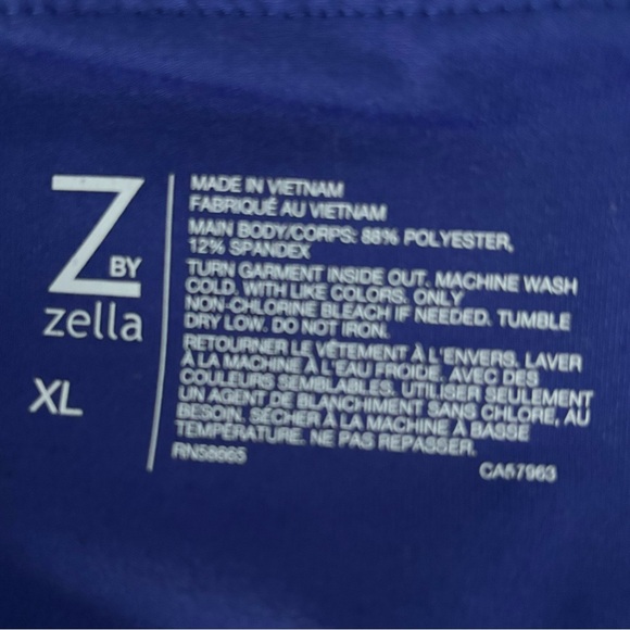 WOMENS ATHLETIC BLUE LEGGINGS Z BY ZELLA NORDSTROM BRAND SIZE XL - Picture 8 of 8